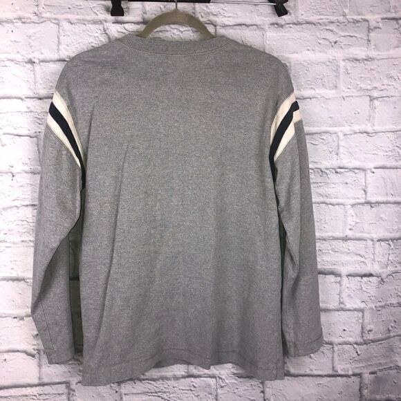 Old navy 100% cotton longsleeve crewneck shirt boys grey sz 12 - Picture 2 of 3